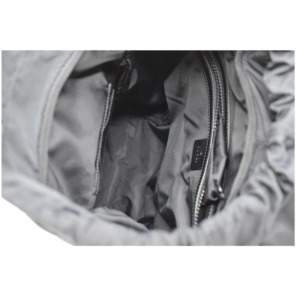 GUCCI Techno Embroidery Fabric Backpack Bag Black 478327