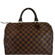 LOUIS VUITTON Speedy 30 Damier Ebene Satchel Handbag Brown