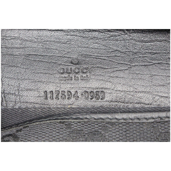 Gucci Bamboo GG Monogram Canvas Clutch Bag - inside view