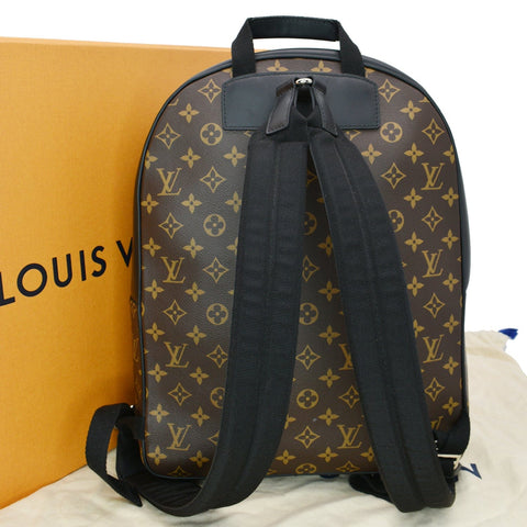 LOUIS VUITTON Josh Monogram Canvas Backpack Bag Brown