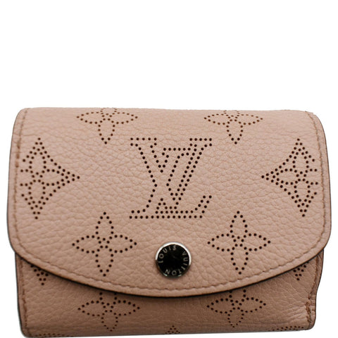 LOUIS VUITTON Iris Mahina Monogram Leather Compact Wallet Magnolia