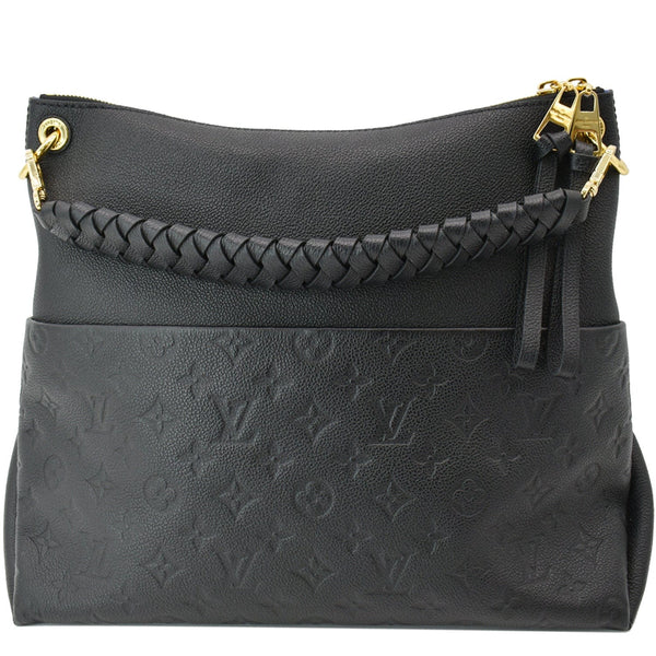 LOUIS VUITTON Maida Monogram Empreinte Leather Hobo Bag Black