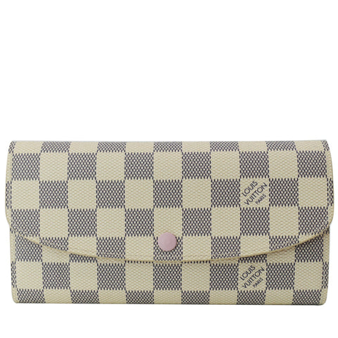 LOUIS VUITTON Sarah Damier Azur Wallet White