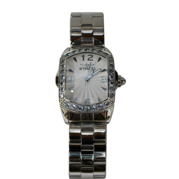 Invicta Lupah Aquamarine Accents Stainless Steel Watch