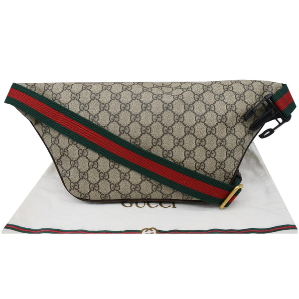 GUCCI Courrier GG Supreme Canvas Belt Waist Bum Bag Beige 529711