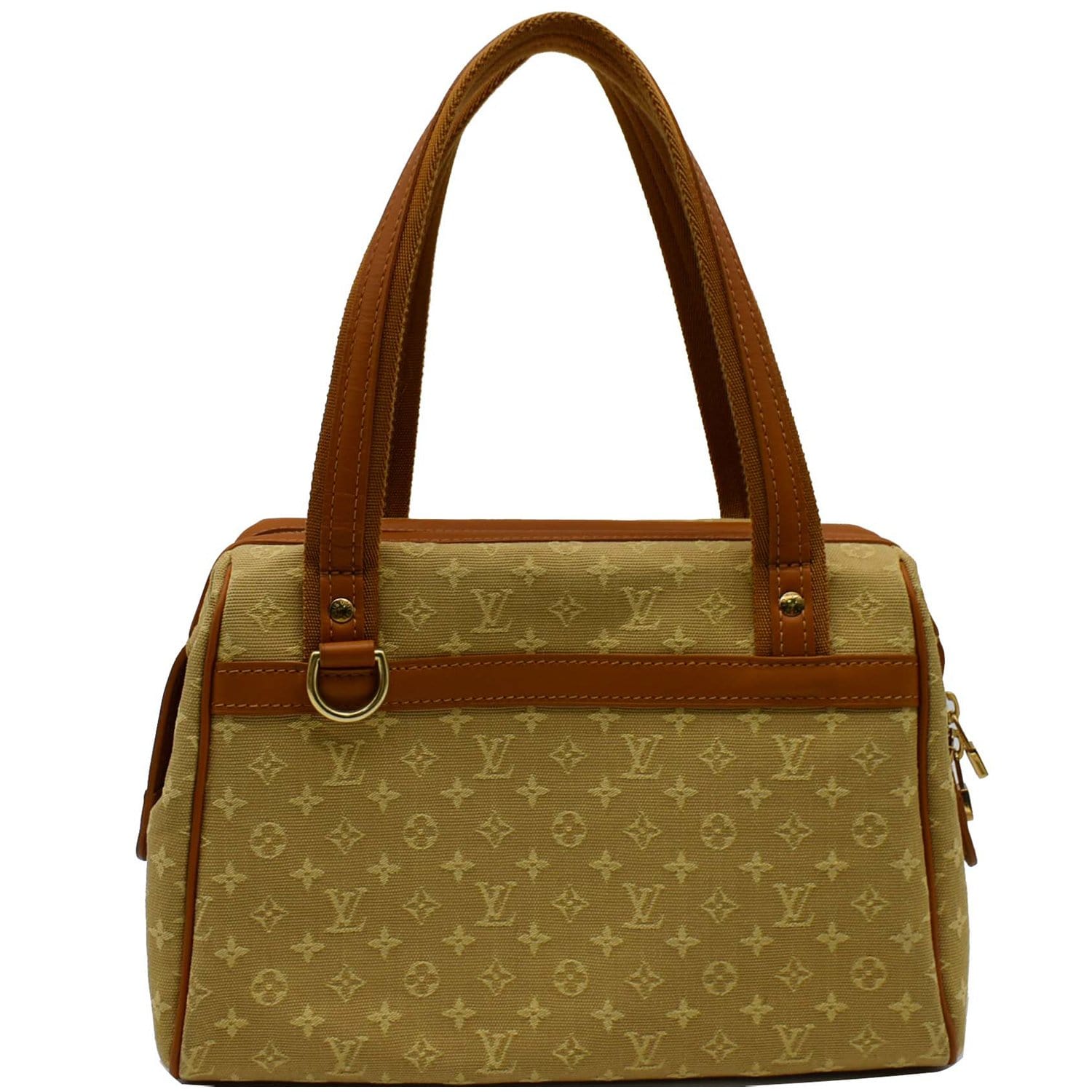 Louis Vuitton Josephine PM Handbag in Brown Mini Lin Canvas Cloth  ref.1016313 - Joli Closet