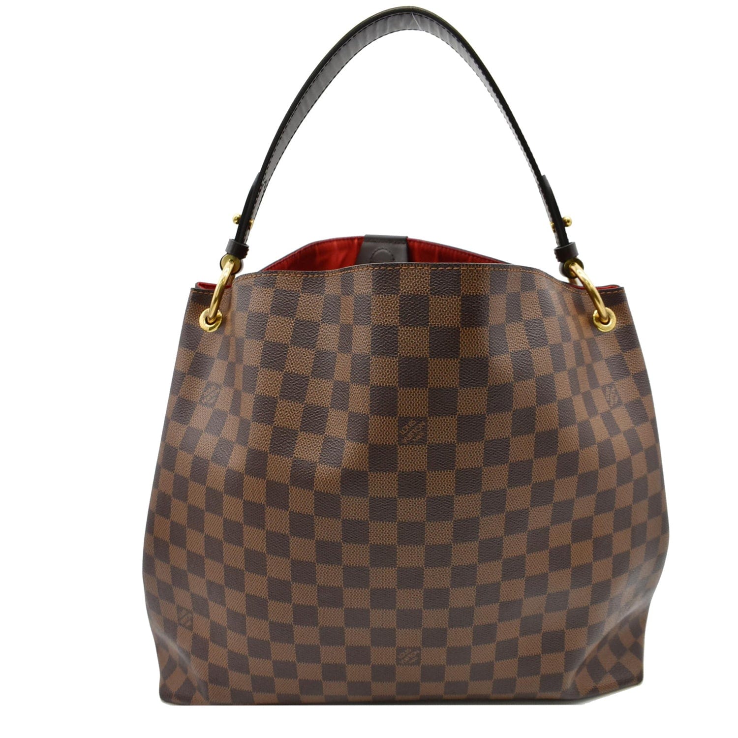 LOUIS VUITTON Authentic Women's Sologne Damier Ebene Shoulder Bag Brown  N48079