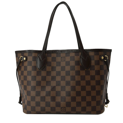 LOUIS VUITTON Neverfull PM Damier Ebene Shoulder Bag Brown - New Year Deals