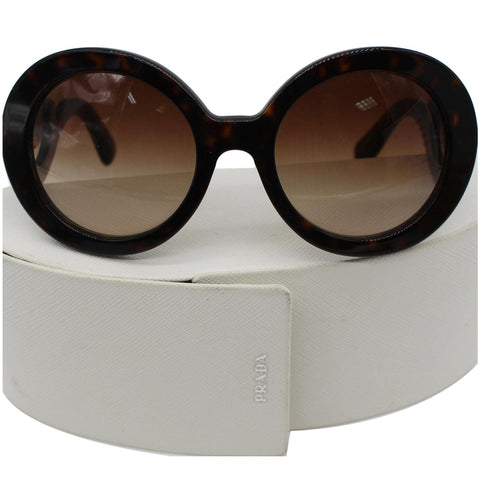 PRADA SPR 27N 2AU-6S1 Baroque Havana Sunglasses Brown Gradient Lens