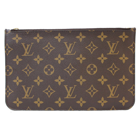 Louis Vuitton Wristlet Pouch Damier Ebene Lv logos