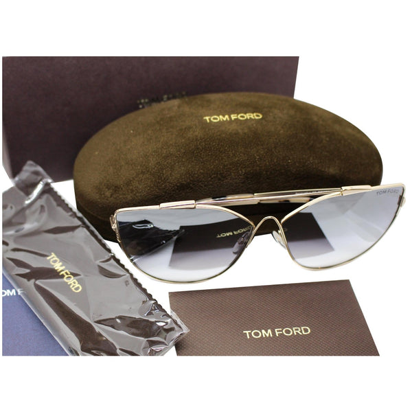 Tom Ford FT0563 28C Jacquelyn Women Sunglasses Smoke Mirror Lens