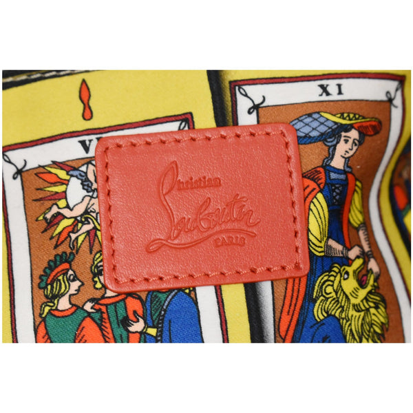 engraved Christian Louboutin Caracaba Small Creative Fabric Bag