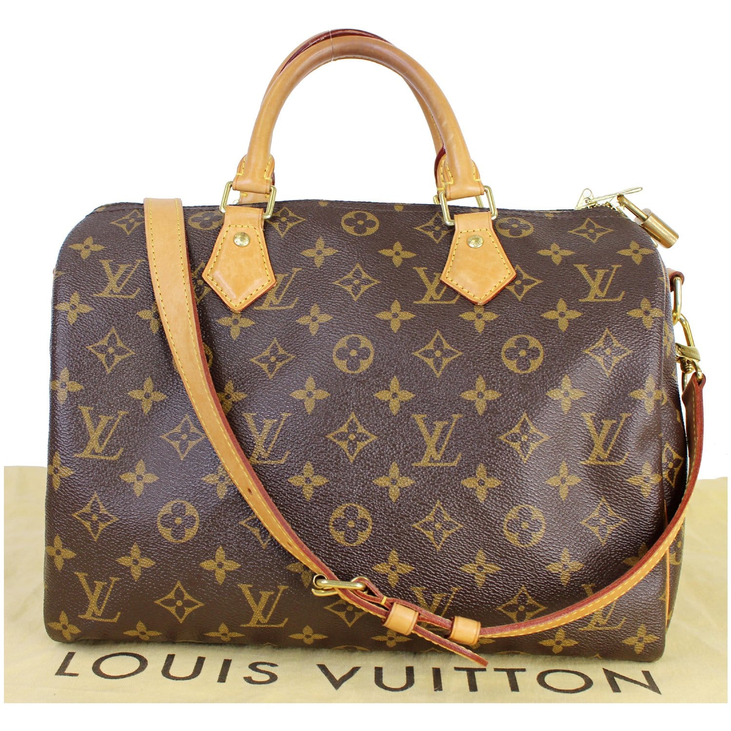 Louis Vuitton Speedy 30 Bandouliere Monogram Canvas Bag