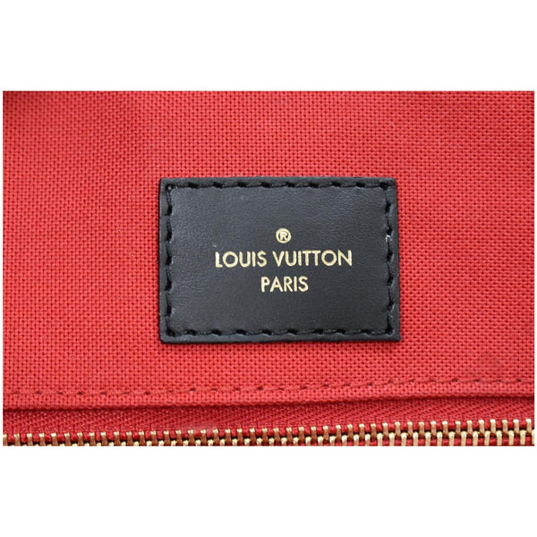 LOUIS VUITTON Onthego GM Reverse Monogram Canvas Tote Shoulder Bag Brown