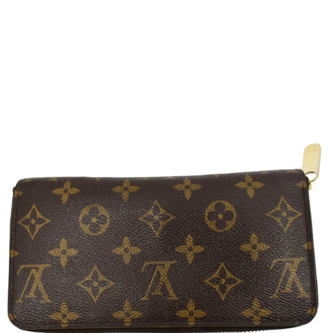 LOUIS VUITTON Zippy Organizer Monogram Canvas Wallet Brown