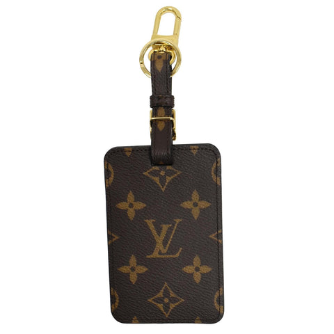 LOUIS VUITTON Game On Monogram Canvas Luggage Tag Bag Charm Brown - Final Sale
