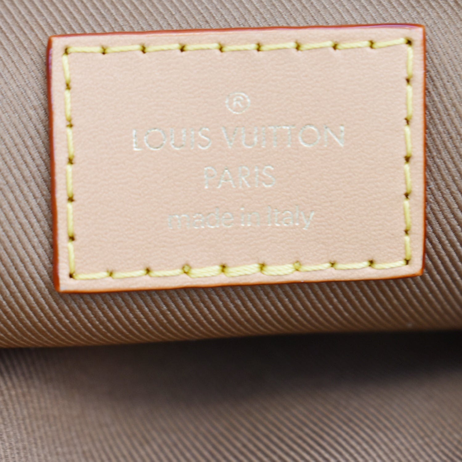 Utility cloth bag Louis Vuitton Brown in Cloth - 31781548