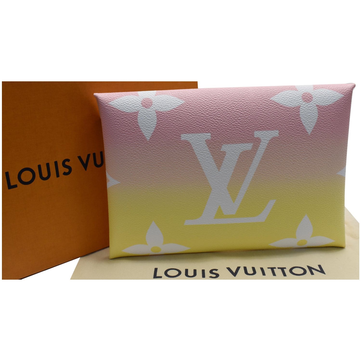 Louis Vuitton By The Pool Kirigami Pochette Giant Logo Monogram 3 PC Clutch  Bag