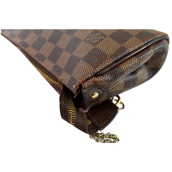 Louis Vuitton Pochette Eva Damier Ebene Crossbody Bag for sale