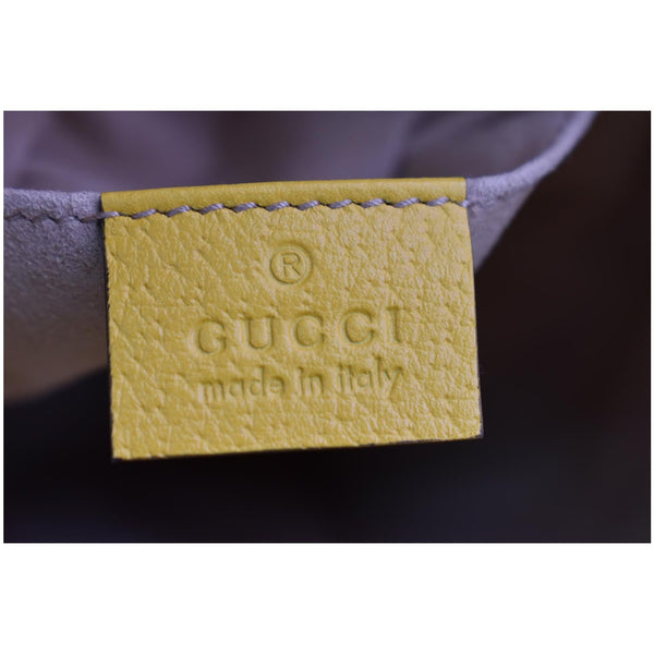 Gucci Ophidia Flora Small GG Canvas Bucket Bag Yellow