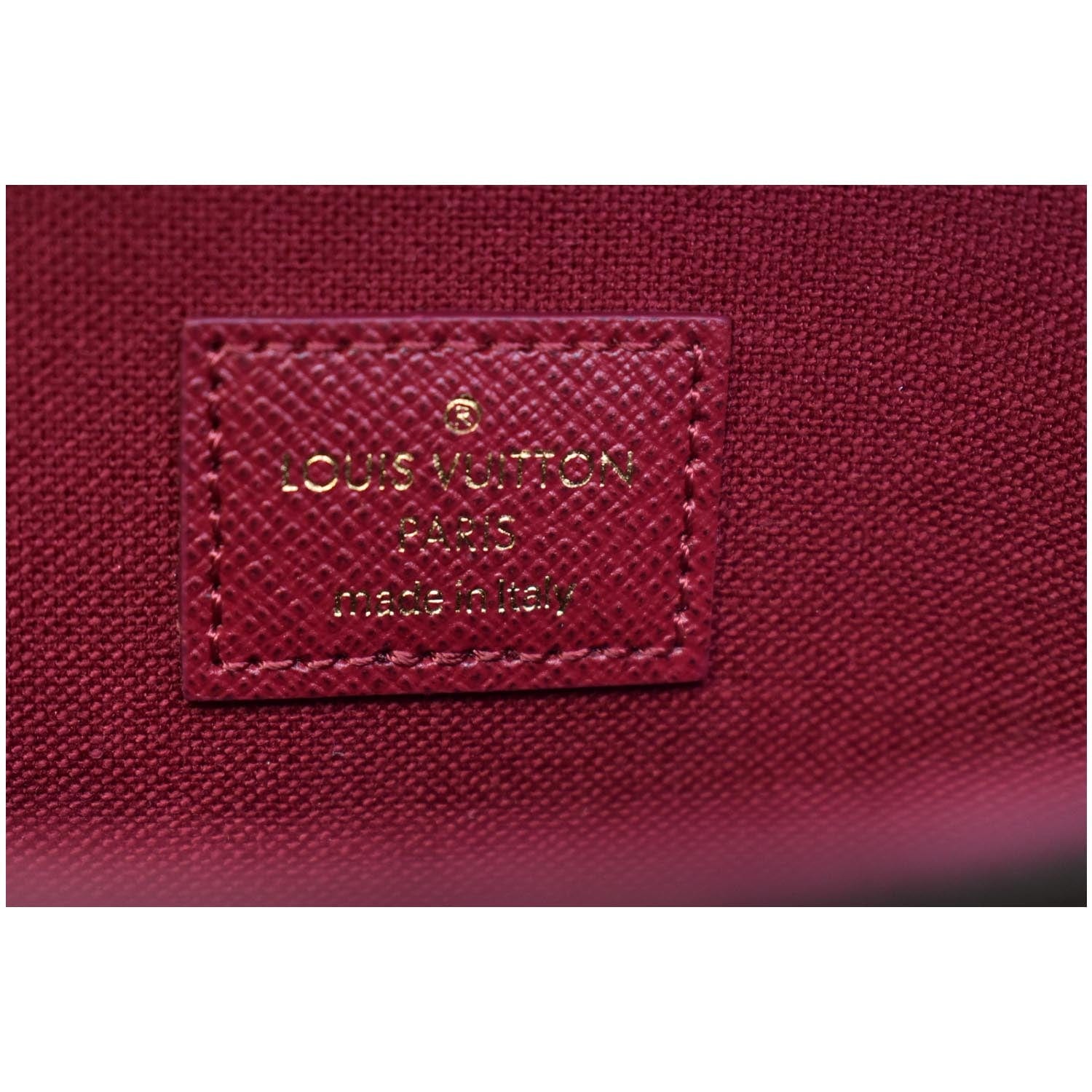 Monogram pochette felicie – burgundy – NATURALLYSTALLION