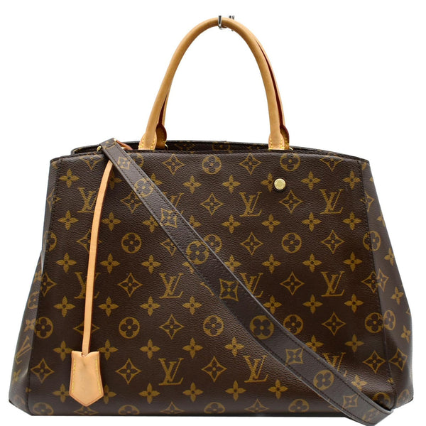 Louis Vuitton Montaigne GM Monogram Canvas Satchel Bag.