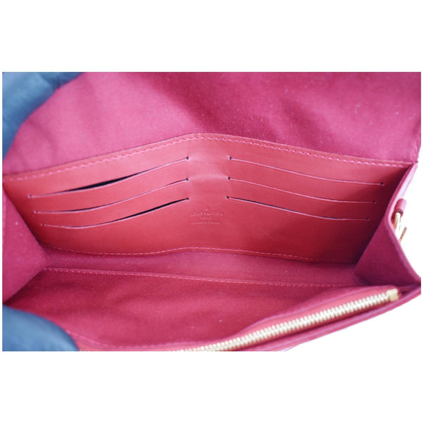 Louis Vuitton Sunset Boulevard Monogram Vernis Bag - pink interior