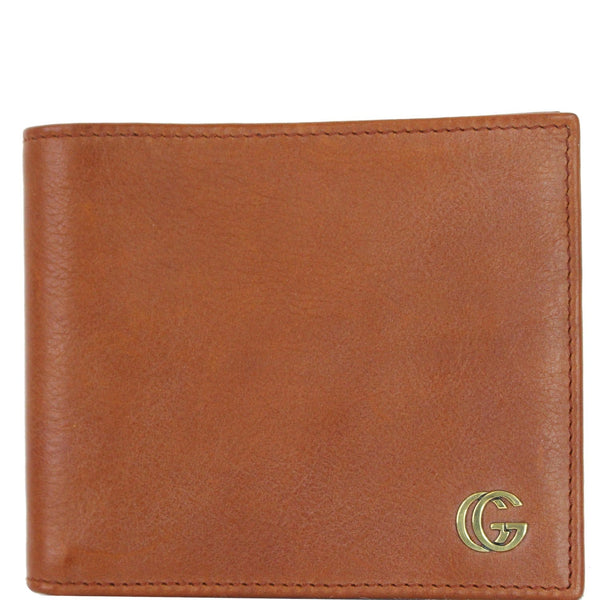 Gucci Bifold Men's Leather Canvas Wallet | Brown - male 