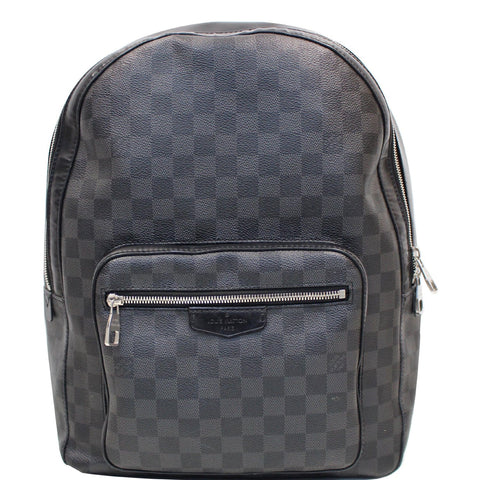 LOUIS VUITTON Josh Damier Graphite Backpack Bag Black