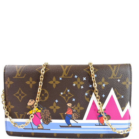 LOUIS VUITTON Weekend Pochette Monogram Canvas Shoulder Clutch Brown - 15% OFF