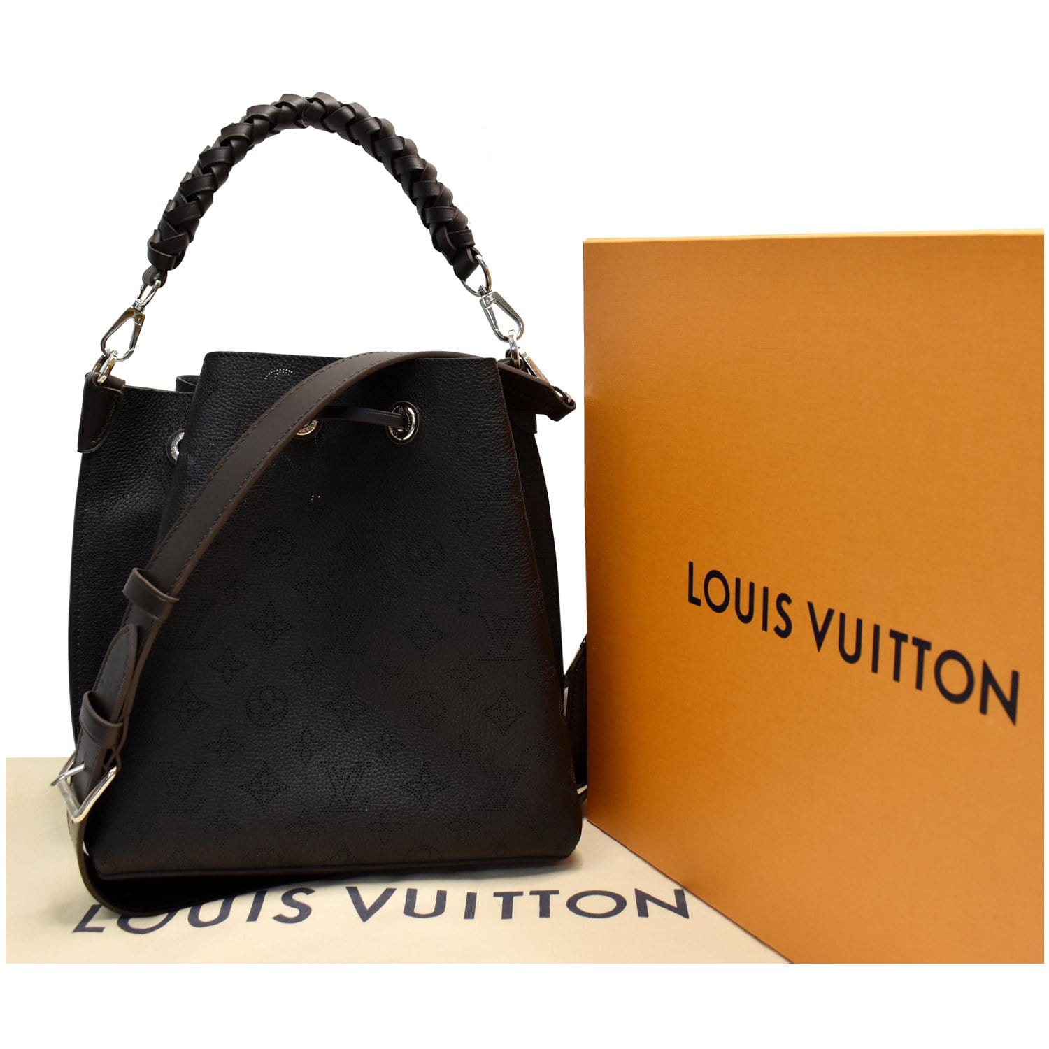 Louis Vuitton Shoulder Bag M95765 Monogram Mahina Monogram Black Noir