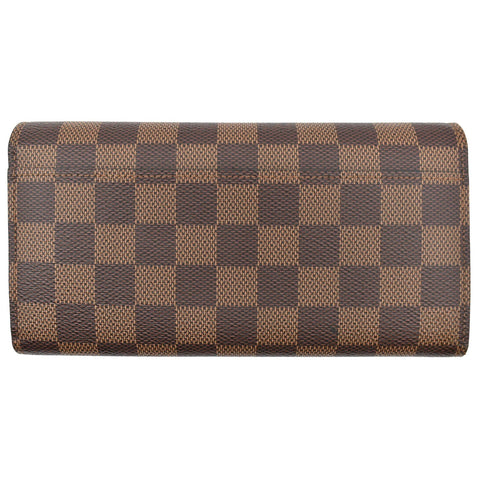 Louis Vuitton Sarah Damier Ebene Wallet Brown - Preloved