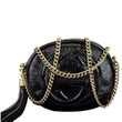 GUCCI Mini Soho Chain Pebbled Calfskin Shoulder Bag Black 353965
