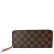 LOUIS VUITTON Clemence Monogram Canvas Zippy Wallet Brown