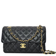 CHANEL Classic Double Flap Small Leather Shoulder Bag Black - Hot Deals