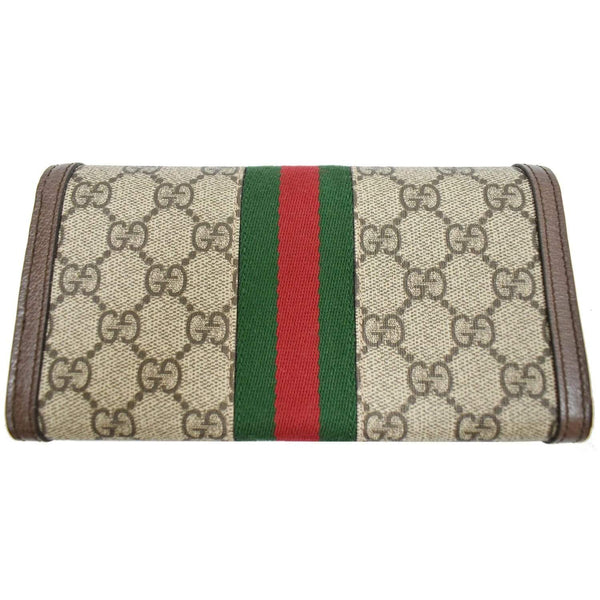 Gucci Ophidia GG Continental Supreme Canvas Wallet - backside