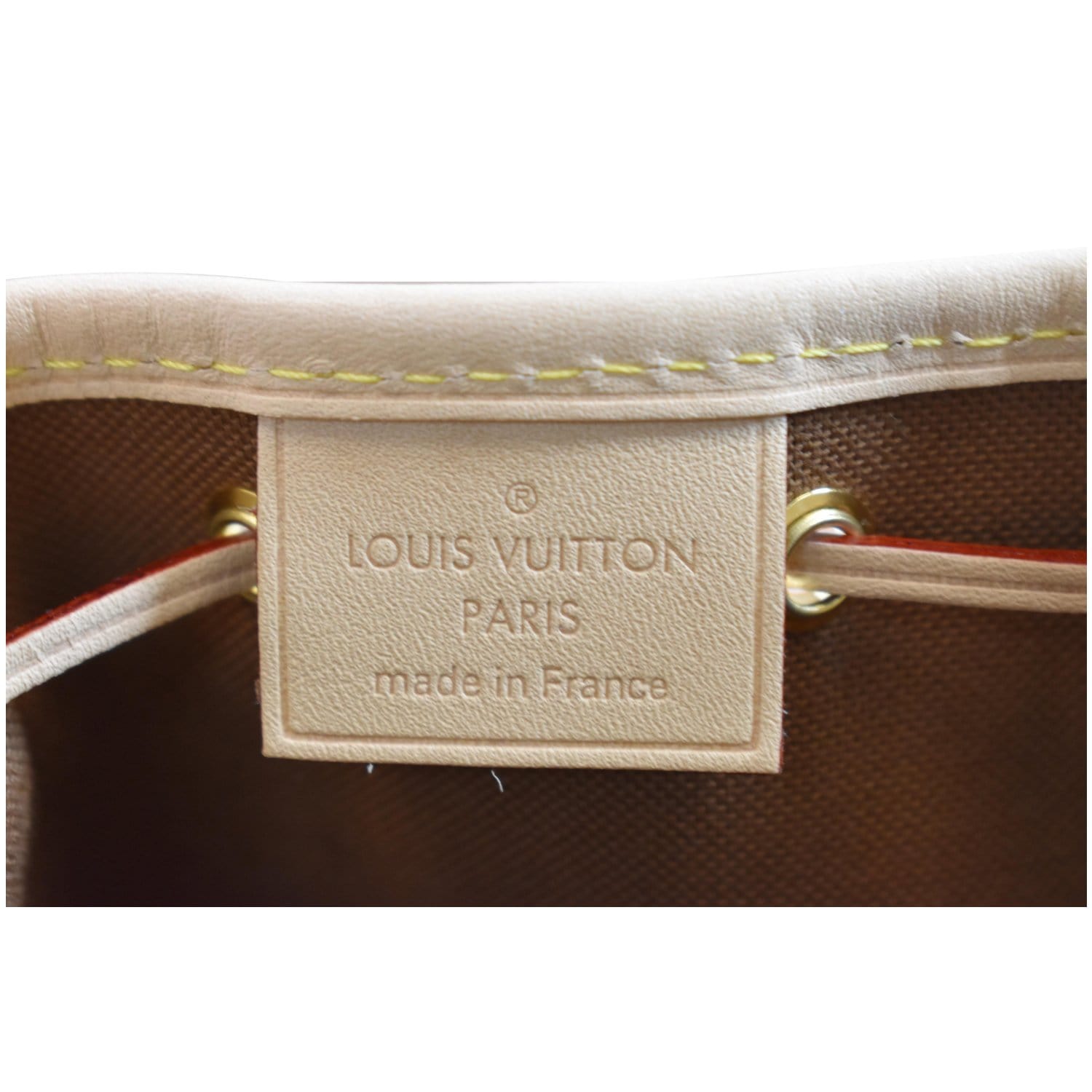 Nano noé leather crossbody bag Louis Vuitton Brown in Leather - 24181597