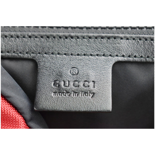 GUCCI L'Aveugle Par Amour Embroidered Nylon Double Buckle Backpack Red 429037