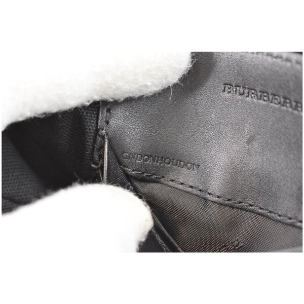 BURBERRY Peyton House Check Canvas Crossbody Bag Black