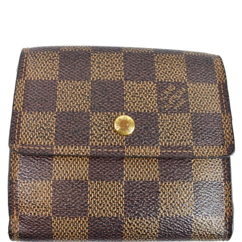 LOUIS VUITTON Elise Compact Damier Ebene Wallet