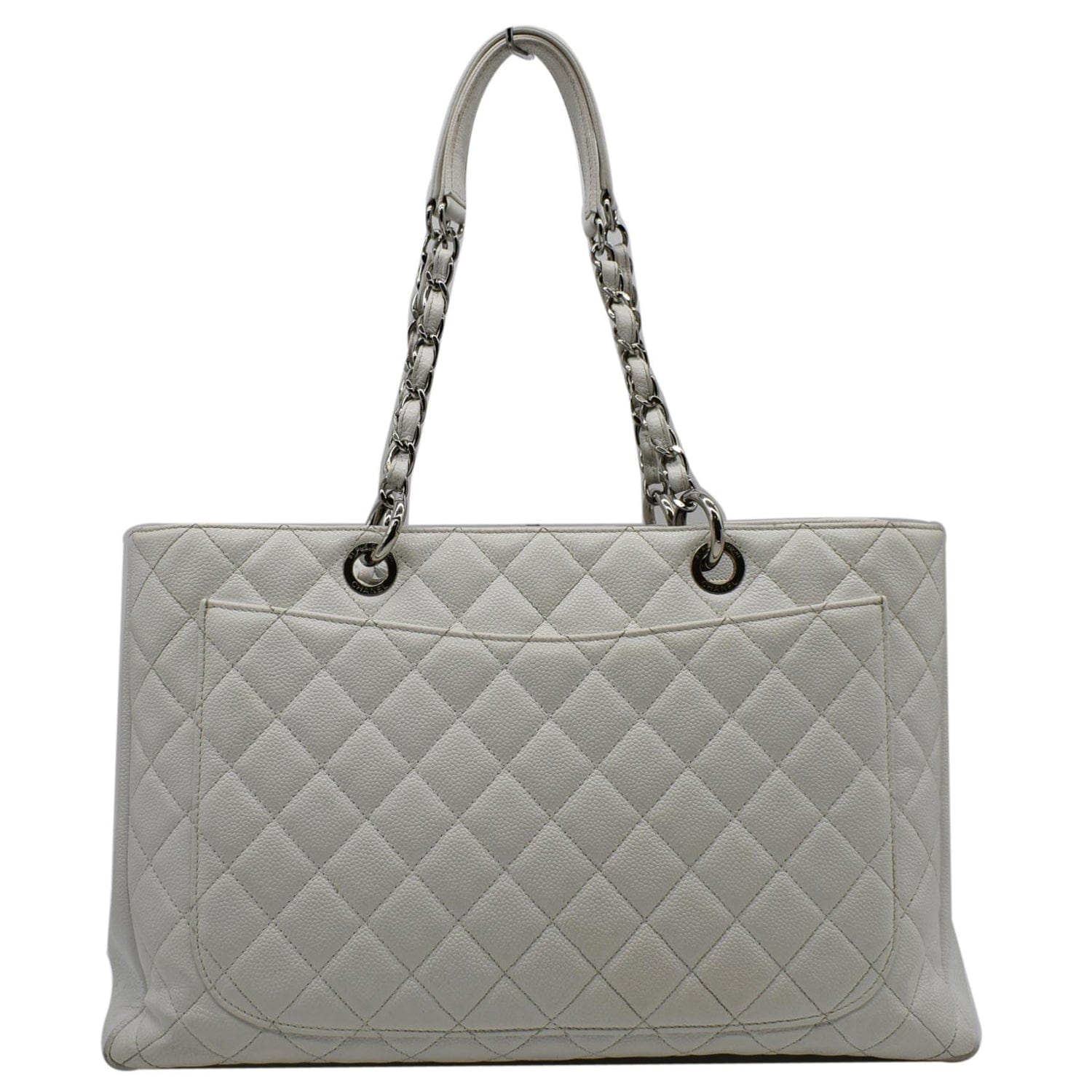 Chanel Rare Bone Beige Off White Quilted Leather Travel Carry-On Tote Bag  For Sale at 1stDibs