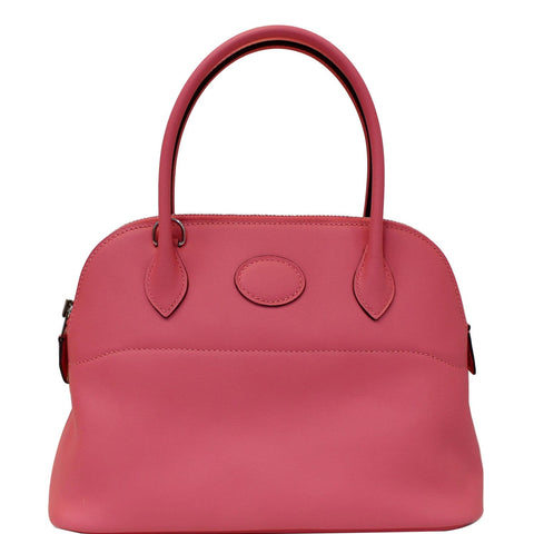HERMES Bolide 27 Swift Calfskin Shoulder Bag Rose Azalee Pink - 20% OFF