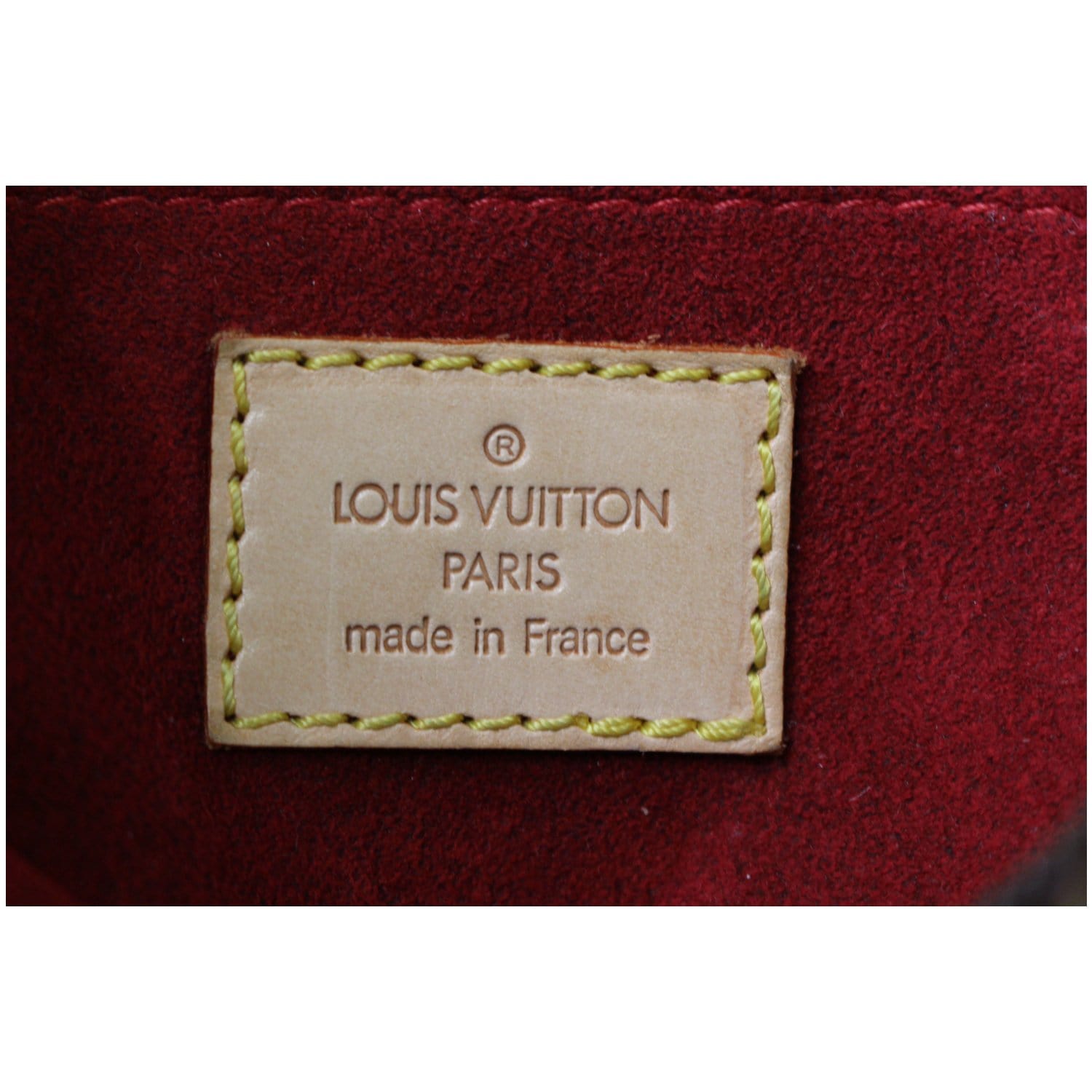 LOUIS VUITTON Croissant PM Monogram Canvas Shoulder Bag Brown