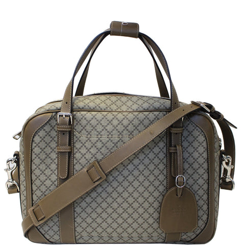 GUCCI Diamante Men's Briefcase Travel Bag Beige 296148