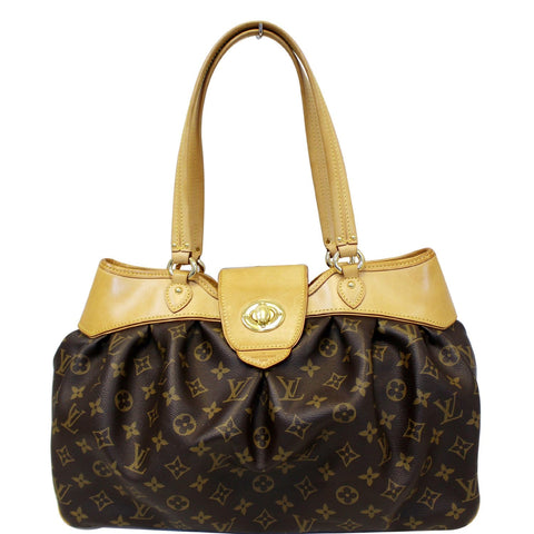 LOUIS VUITTON Boetie MM Monogram Canvas Shoulder Bag Brown