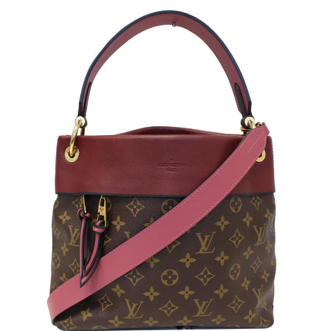 LOUIS VUITTON Tuileries Besace Monogram Canvas Shoulder Bag Rose Bruyere