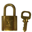 LOUIS VUITTON Padlock and 1 Keys Gold Bag Charm Number 314-US