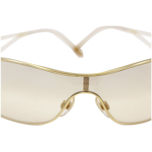 CHANEL Crystal CC Logo Sunglasses 4073-B Gold