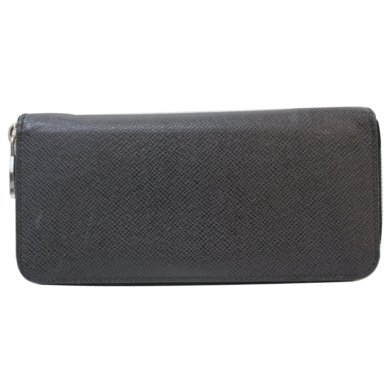 LOUIS VUITTON purse M64094 Zippy Wallet Vertical Taiga/leather Black B –
