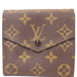 Louis Vuitton Wallet Monogram Canvas Vintage Flap Brown